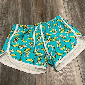 Poolboy Banana Print Swim Shorts medium